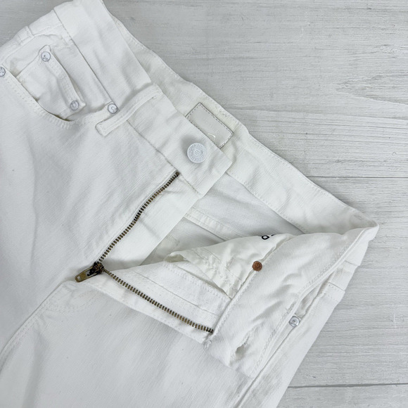 Mother Jeans 25 High Waisted Looker Ankle Fray White Fairest Of Them All Skinny - Picture 9 of 16